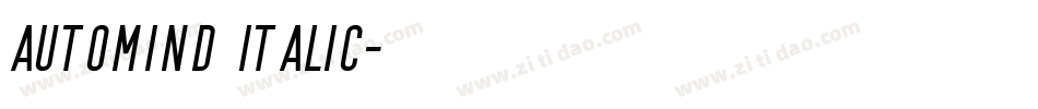 Automind Italic字体转换